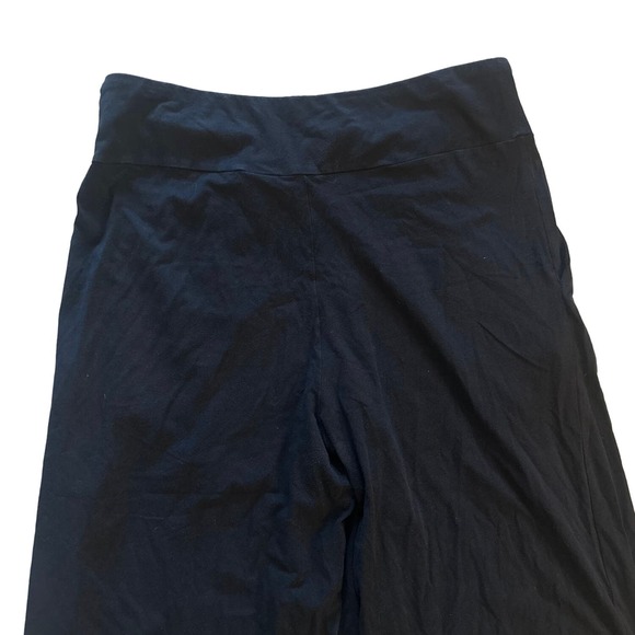 Patagonia Black Organic Cotton Kamala Cropped Pants Wide Leg Relaxed, Large - Picture 5 of 5